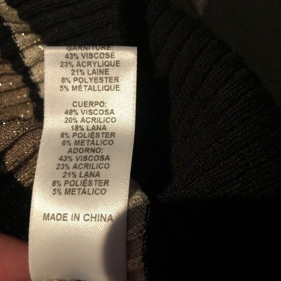 FRAME Striped Ribbed Long Sleeve Top Tees Scoop Neck Stripe Print Shirt - Picture 7 of 7